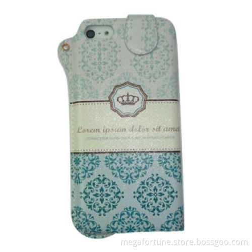 Leather Flip Case for iPhone 5 and 5S, Manufacturer Supplier from China